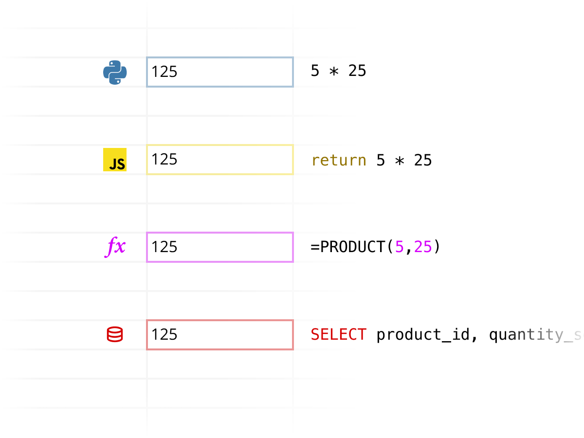 Code language examples in Quadratic