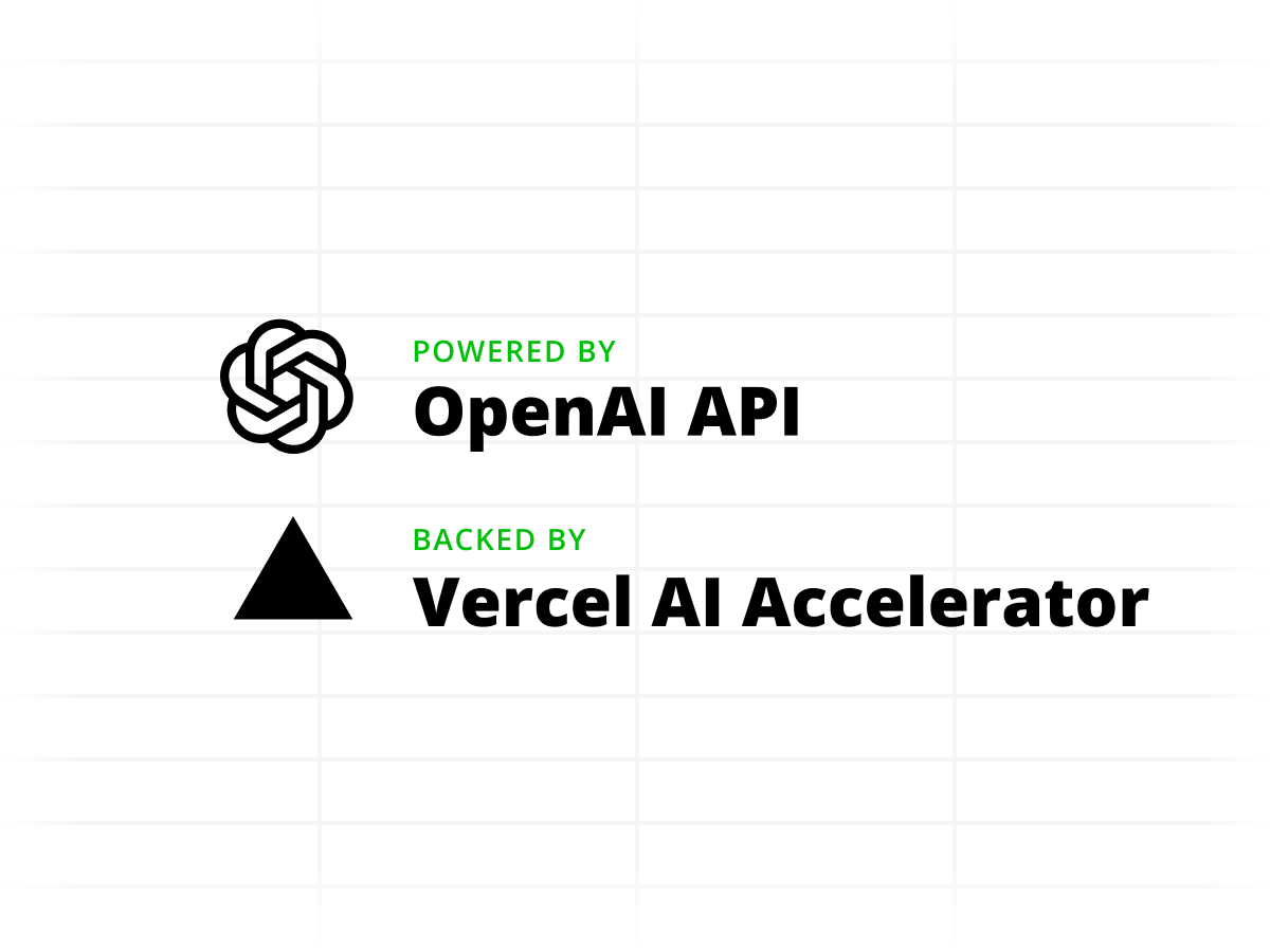 A spreadsheet with the Quadratic and OpenAI logos and a "+" in between them.